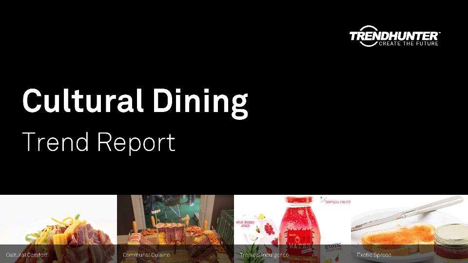 Cultural Dining Trend Report Research