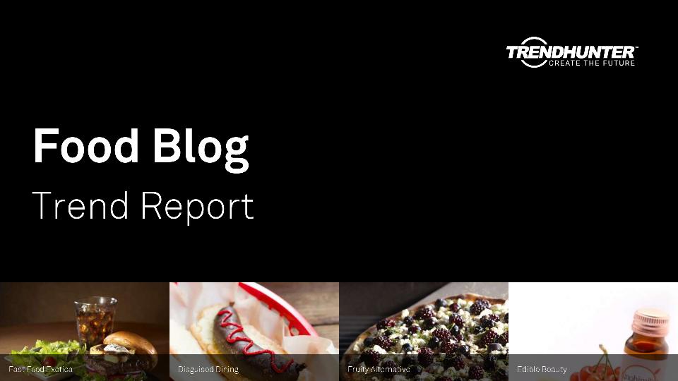 Food Blog Trend Report Research