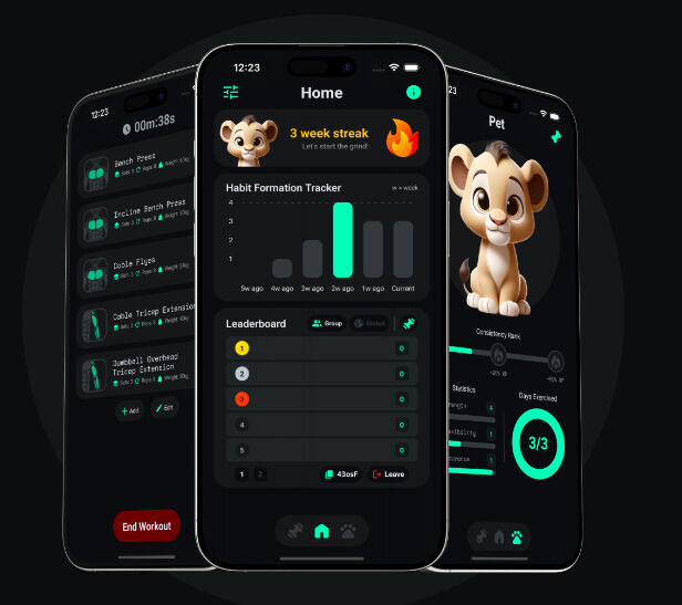 Gamified Virtual Fitness Apps : gympet